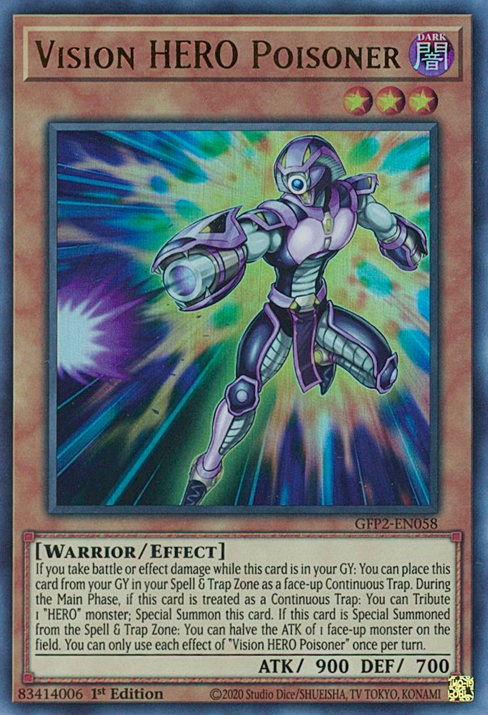 Vision HERO Poisoner [GFP2-EN058] Ultra Rare | Gaming Infinity