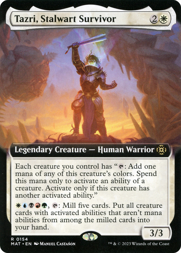 Tazri, Stalwart Survivor (Extended Art) [March of the Machine: The Aftermath] | Gaming Infinity