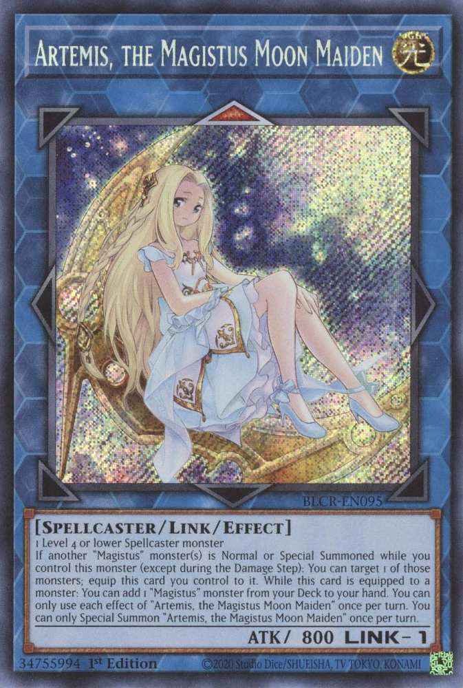 Artemis, the Magistus Moon Maiden [BLCR-EN095] Secret Rare | Gaming Infinity