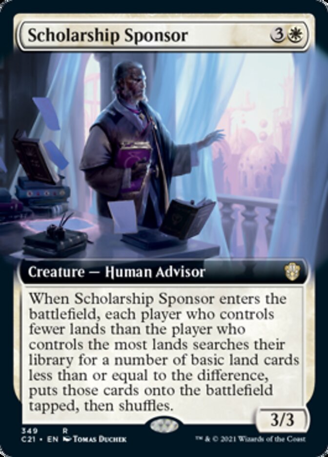 Scholarship Sponsor (Extended) [Commander 2021] | Gaming Infinity