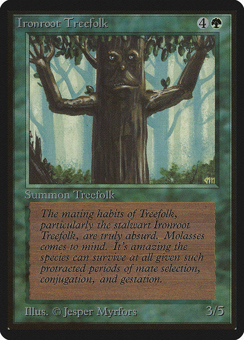 Ironroot Treefolk [Limited Edition Beta] | Gaming Infinity