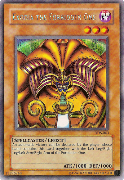 Exodia the Forbidden One (Dark Duel Stories) [DDS-003] Secret Rare | Gaming Infinity