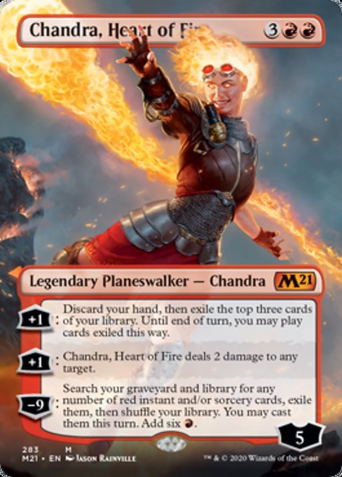 Chandra, Heart of Fire (Borderless) [Core Set 2021] | Gaming Infinity