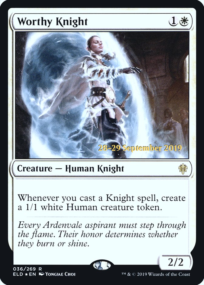 Worthy Knight  [Throne of Eldraine Prerelease Promos] | Gaming Infinity