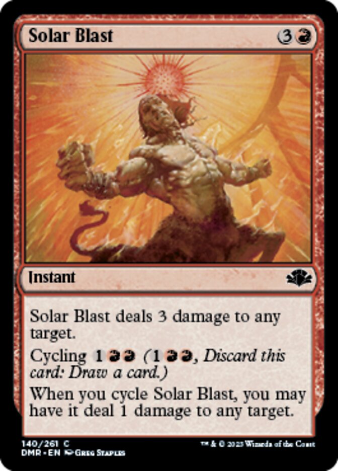 Solar Blast [Dominaria Remastered] | Gaming Infinity