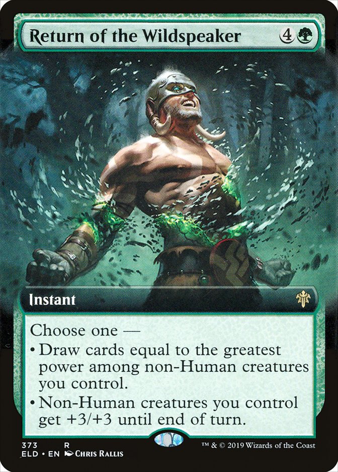 Return of the Wildspeaker (Extended Art) [Throne of Eldraine] | Gaming Infinity