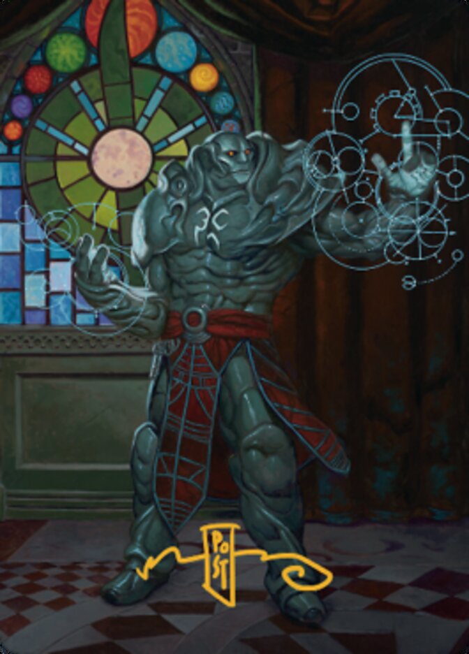 Karn, Living Legacy Art Card 2 (Gold-Stamped Signature) [Dominaria United Art Series] | Gaming Infinity