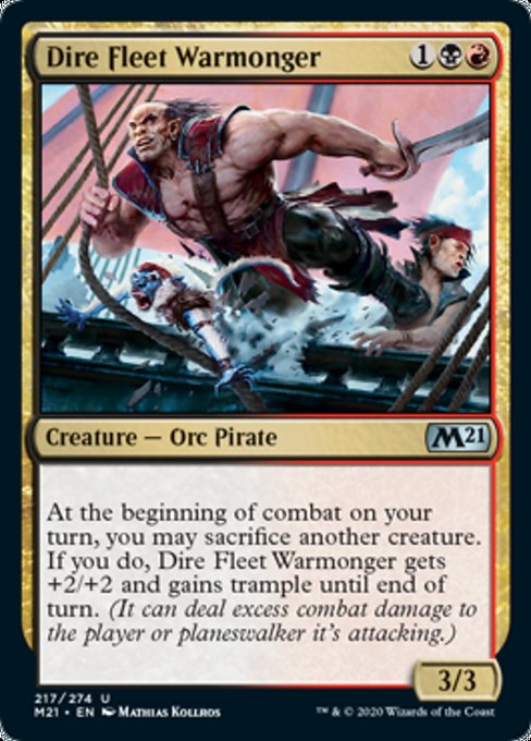 Dire Fleet Warmonger [Core Set 2021] | Gaming Infinity