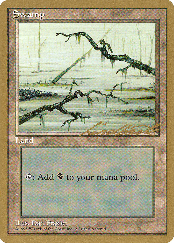 Swamp (ll371) (Leon Lindback) [Pro Tour Collector Set] | Gaming Infinity