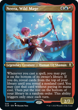 Neera, Wild Mage (Foil Etched) [Commander Legends: Battle for Baldur's Gate] | Gaming Infinity