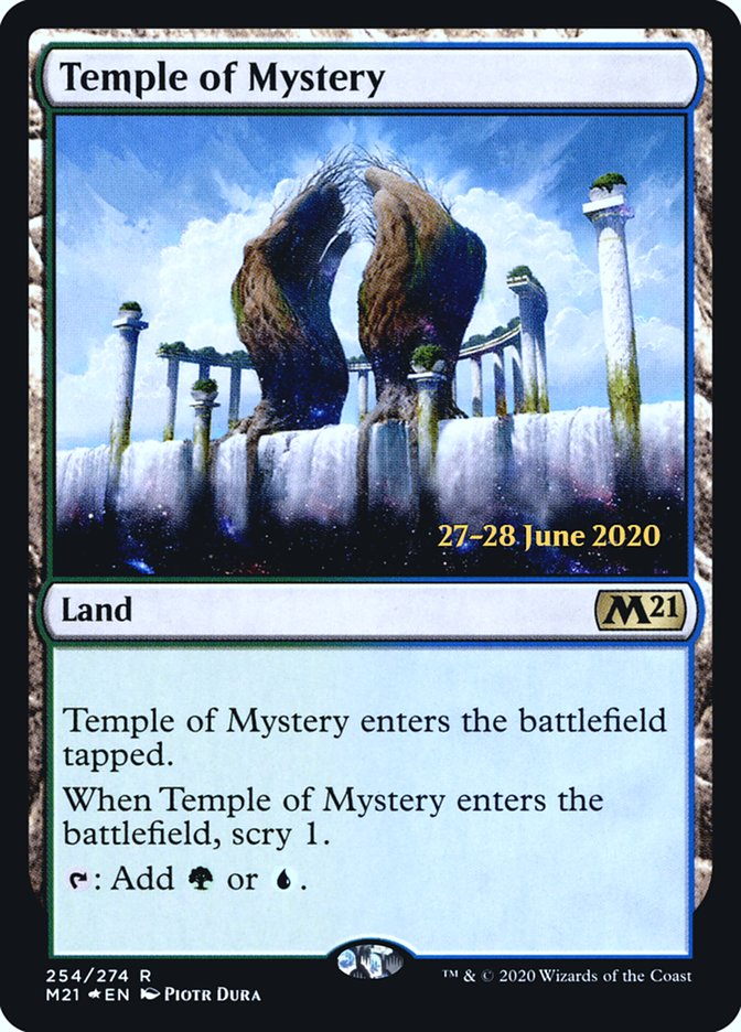 Temple of Mystery  [Core Set 2021 Prerelease Promos] | Gaming Infinity