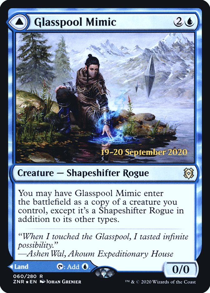 Glasspool Mimic // Glasspool Shore  [Zendikar Rising Prerelease Promos] | Gaming Infinity