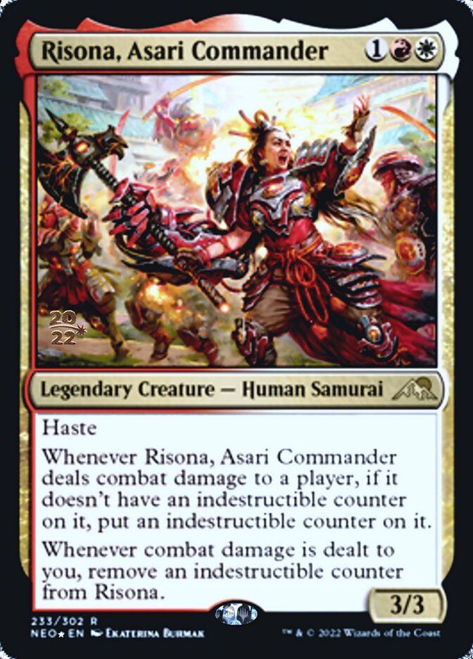 Risona, Asari Commander [Kamigawa: Neon Dynasty Prerelease Promos] | Gaming Infinity