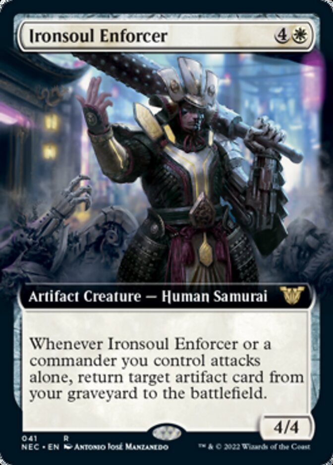 Ironsoul Enforcer (Extended) [Kamigawa: Neon Dynasty Commander] | Gaming Infinity