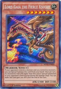 Lord Gaia the Fierce Knight [MVP1-ENS50] Secret Rare | Gaming Infinity