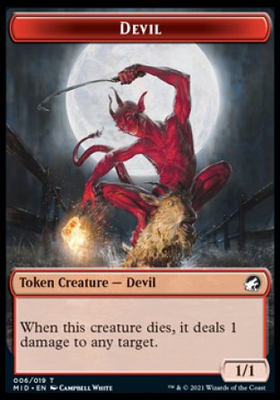 Devil Token [Innistrad: Midnight Hunt Tokens] | Gaming Infinity