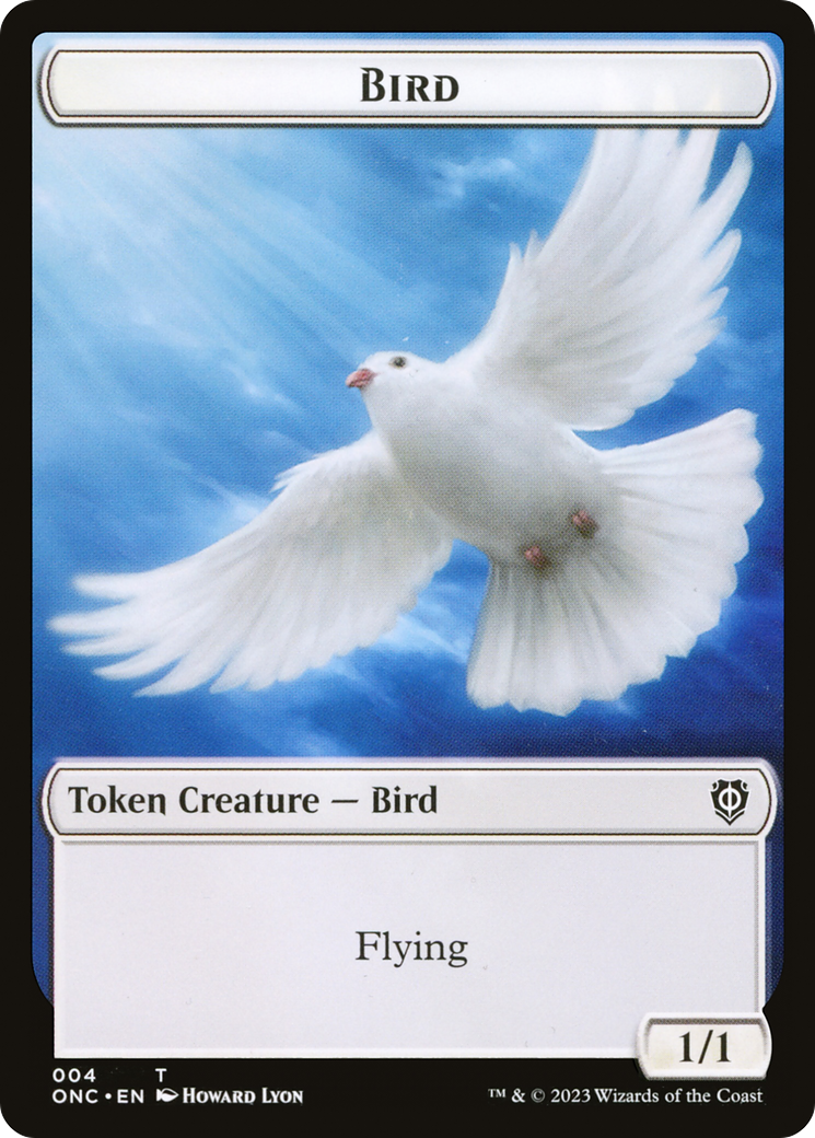 Bird // Cat Double-Sided Token [Phyrexia: All Will Be One Commander Tokens] | Gaming Infinity