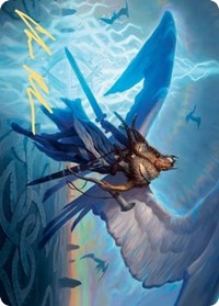 Righteous Valkyrie Art Card (Gold-Stamped Signature) [Kaldheim: Art Series] | Gaming Infinity