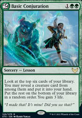 Basic Conjuration (Promo Pack) [Strixhaven: School of Mages Promos] | Gaming Infinity