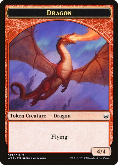 Dragon // Spirit Double-sided Token (Challenger 2020) [Unique and Miscellaneous Promos] | Gaming Infinity