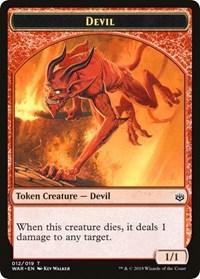 Devil // Satyr Double-sided Token (Challenger 2020) [Unique and Miscellaneous Promos] | Gaming Infinity