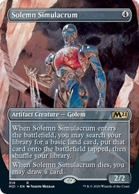 Solemn Simulacrum (Alternate Art) [Core Set 2021] | Gaming Infinity