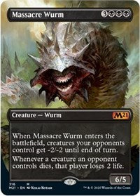Massacre Wurm (Alternate Art) [Core Set 2021] | Gaming Infinity