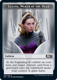 Emblem - Liliana, Waker of the Dead [Core Set 2021] | Gaming Infinity