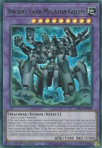 Ancient Gear Megaton Golem (Green) [LDS1-EN088] Ultra Rare | Gaming Infinity