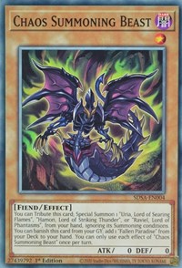 Chaos Summoning Beast [SDSA-EN004] Common | Gaming Infinity