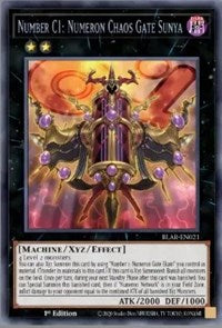 Number C1: Numeron Chaos Gate Sunya [BLAR-EN021] Secret Rare | Gaming Infinity