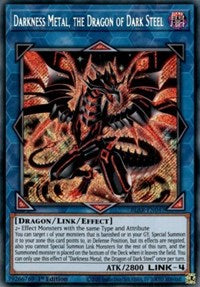 Darkness Metal, the Dragon of Dark Steel [BLAR-EN047] Secret Rare | Gaming Infinity