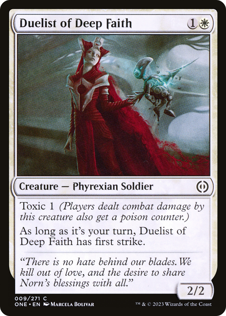 Duelist of Deep Faith [Phyrexia: All Will Be One] | Gaming Infinity