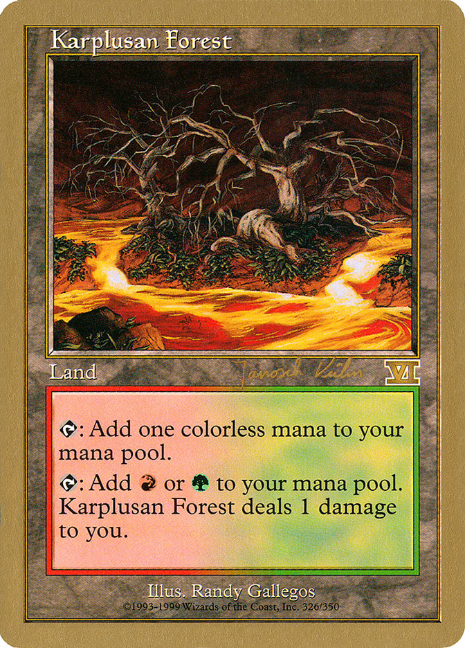 Karplusan Forest (Janosch Kuhn) [World Championship Decks 2000] | Gaming Infinity