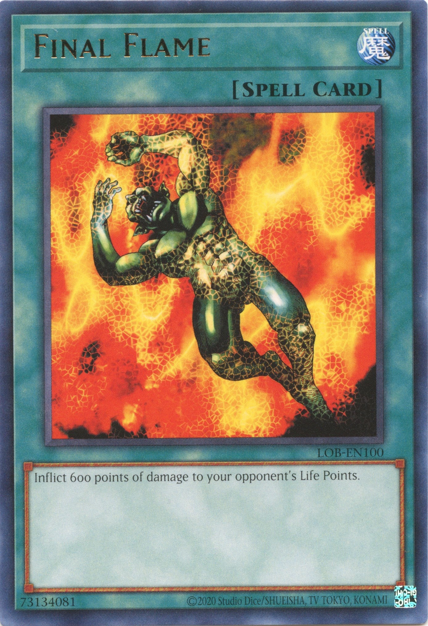 Final Flame (25th Anniversary) [LOB-EN100] Rare | Gaming Infinity