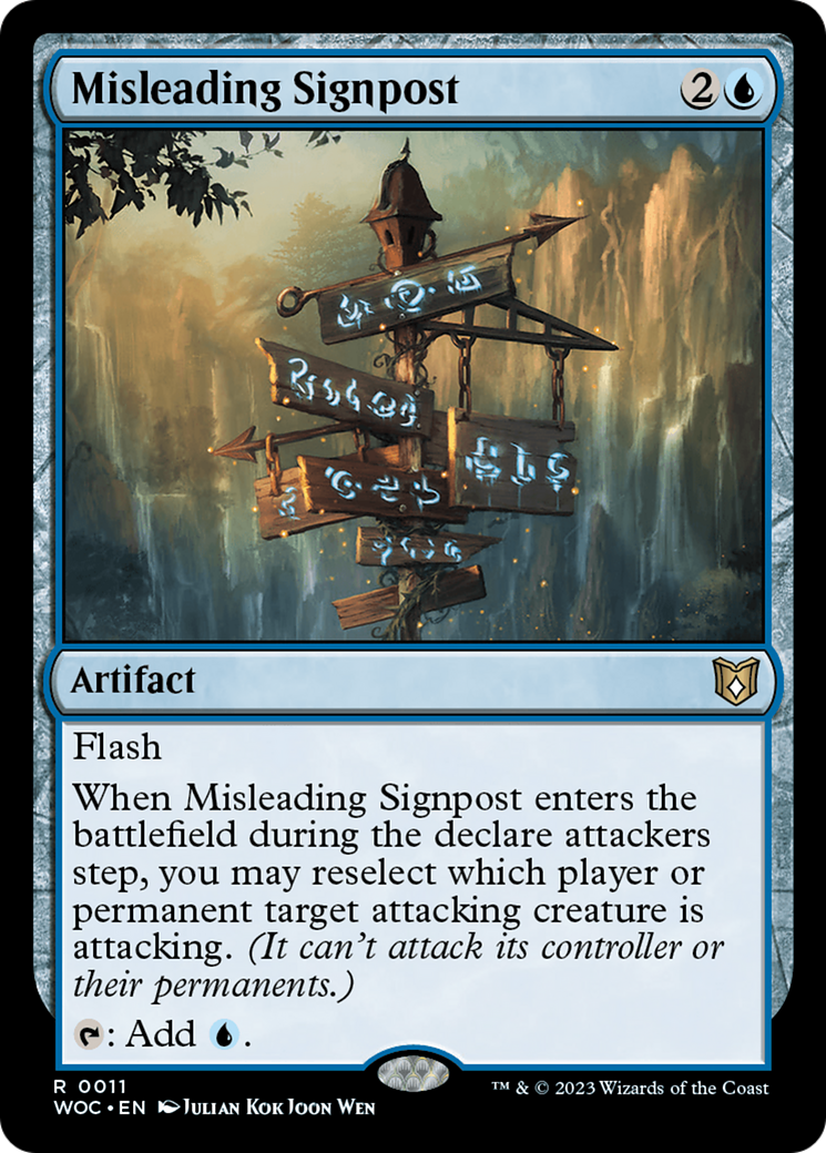 Misleading Signpost [Wilds of Eldraine Commander] | Gaming Infinity