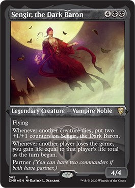 Sengir, the Dark Baron (Foil Etched) [Commander Legends] | Gaming Infinity