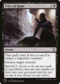 Price of Fame [Zendikar Rising Commander] | Gaming Infinity