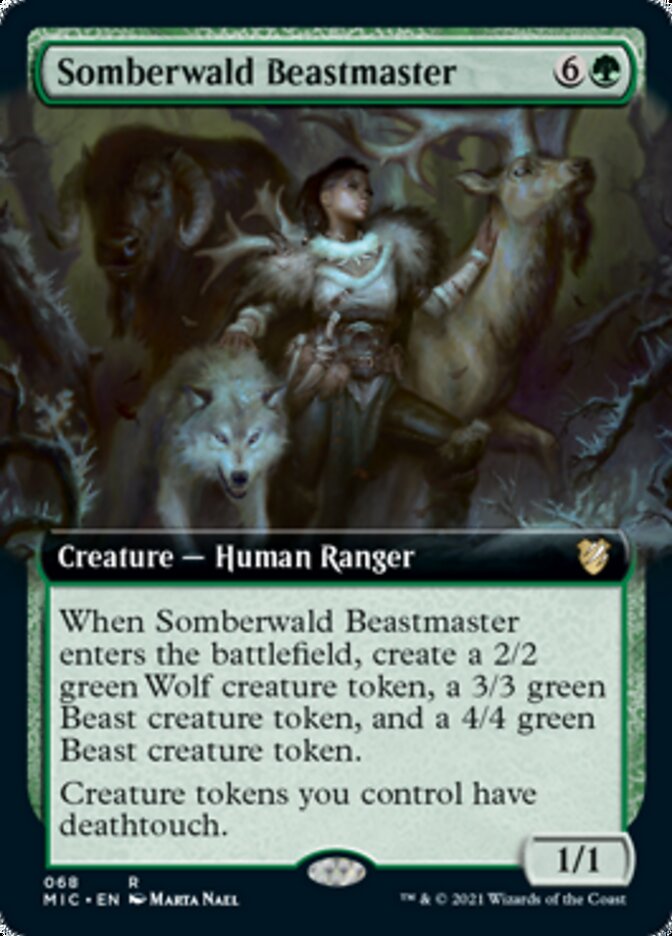 Somberwald Beastmaster (Extended) [Innistrad: Midnight Hunt Commander] | Gaming Infinity