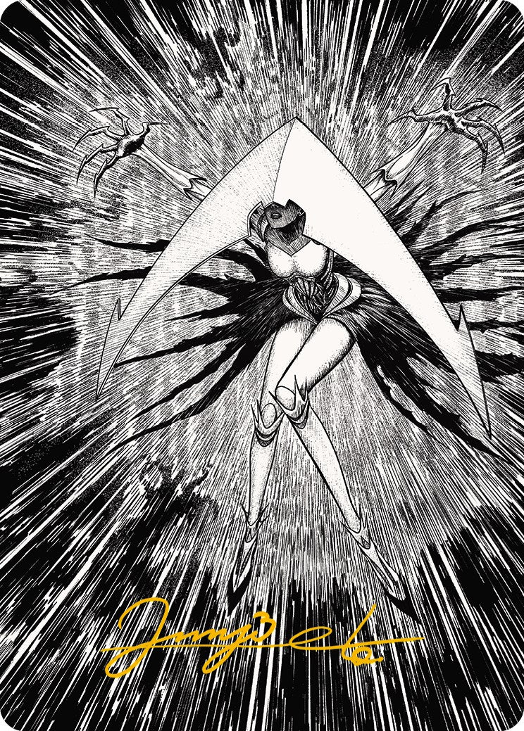 Elesh Norn, Mother of Machines 2 Art Card (Gold-Stamped Signature) [Phyrexia: All Will Be One Art Series] | Gaming Infinity