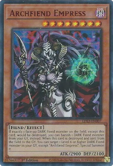 Archfiend Empress (Red) [LDS3-EN007] Ultra Rare | Gaming Infinity