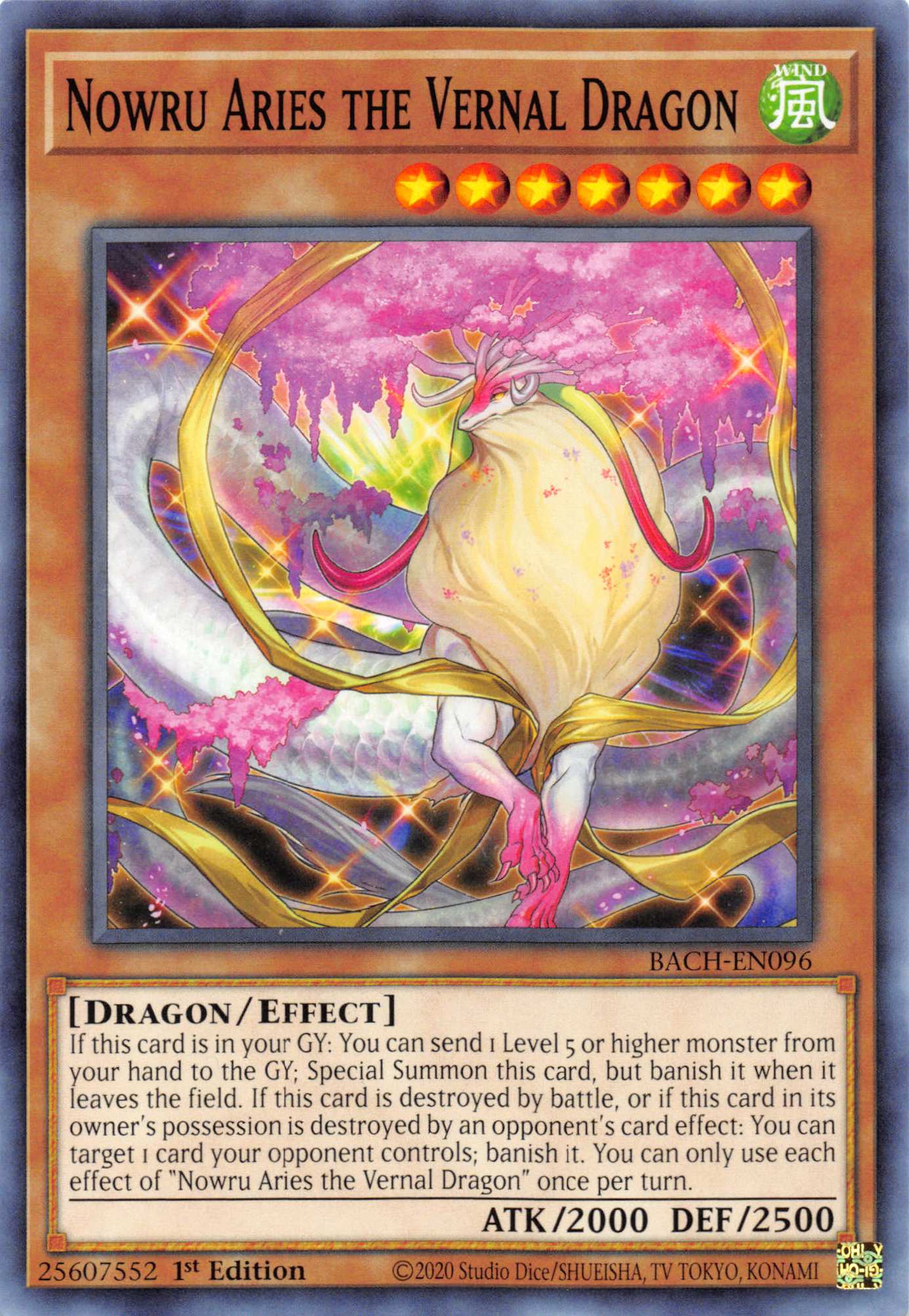 Nowru Aries the Vernal Dragon [BACH-EN096] Common | Gaming Infinity