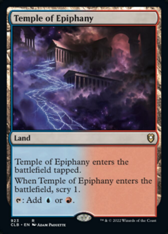 Temple of Epiphany [Commander Legends: Battle for Baldur's Gate] | Gaming Infinity