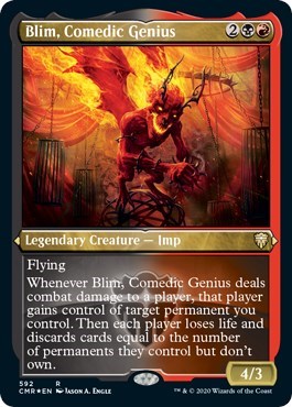 Blim, Comedic Genius (Foil Etched) [Commander Legends] | Gaming Infinity