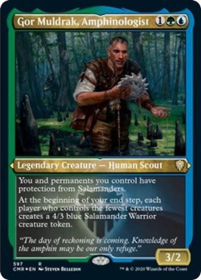 Gor Muldrak, Amphinologist (Foil Etched) [Commander Legends] | Gaming Infinity