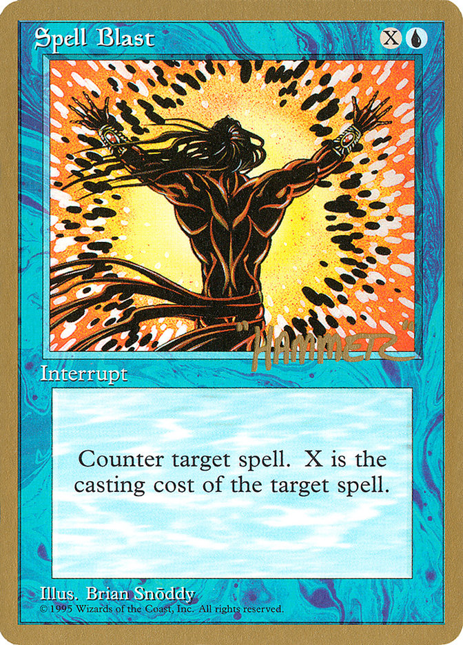 Spell Blast (Shawn "Hammer" Regnier) [Pro Tour Collector Set] | Gaming Infinity