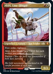 Akiri, Line-Slinger (Foil Etched) [Commander Legends] | Gaming Infinity