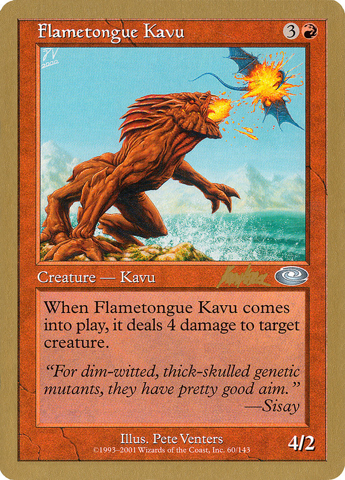 Flametongue Kavu (Brian Kibler) [World Championship Decks 2002] | Gaming Infinity