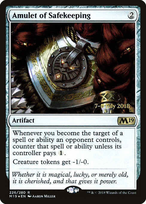 Amulet of Safekeeping [Core Set 2019 Promos] | Gaming Infinity