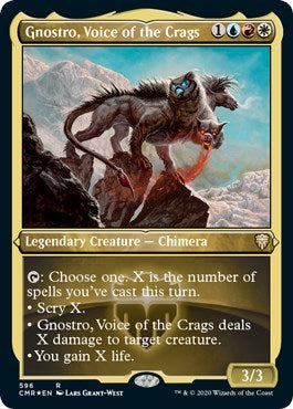 Gnostro, Voice of the Crags (Foil Etched) [Commander Legends] | Gaming Infinity